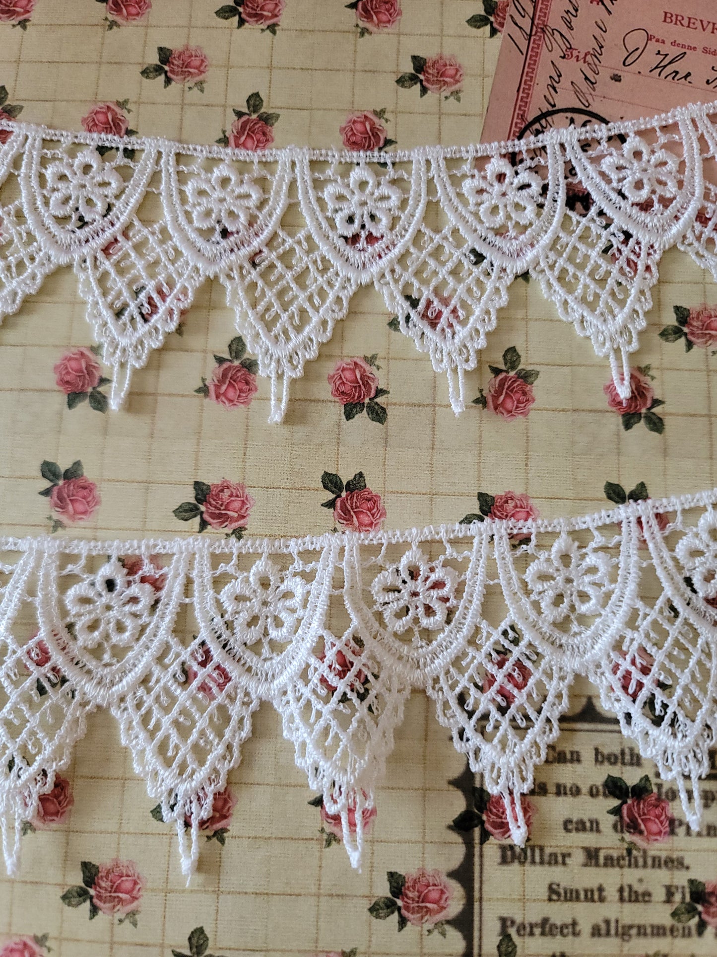 C-12 - 2 1/4" Wide Vintage Lace - 1 Yard