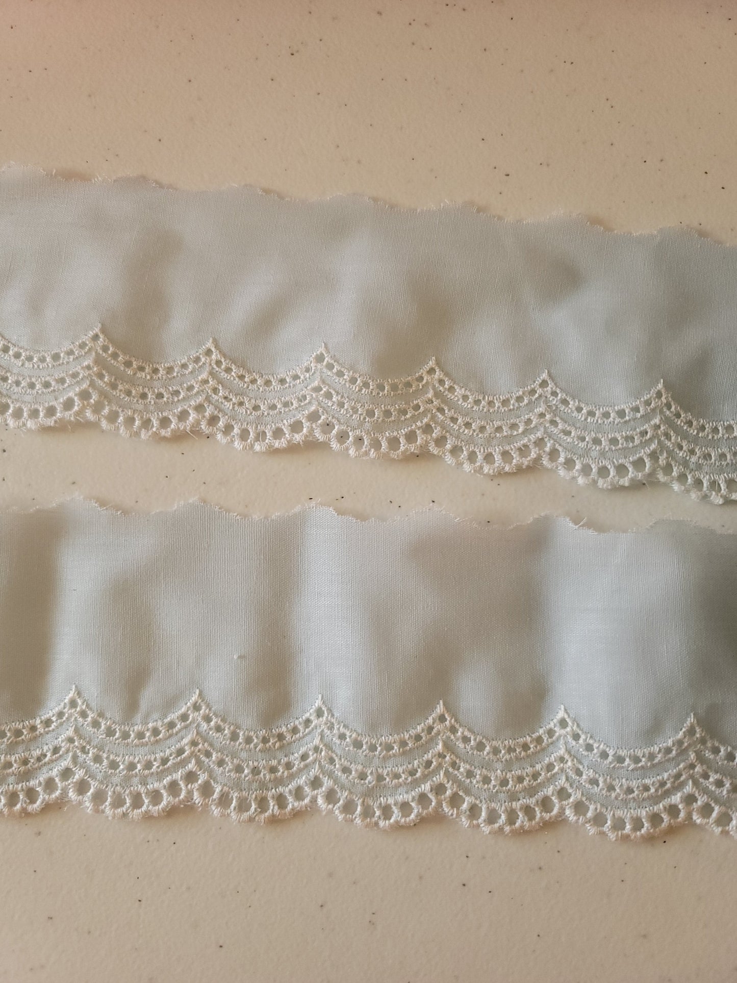 C-16 - 2 3/4" Wide Vintage Lt Blue Lace - 1 Yard