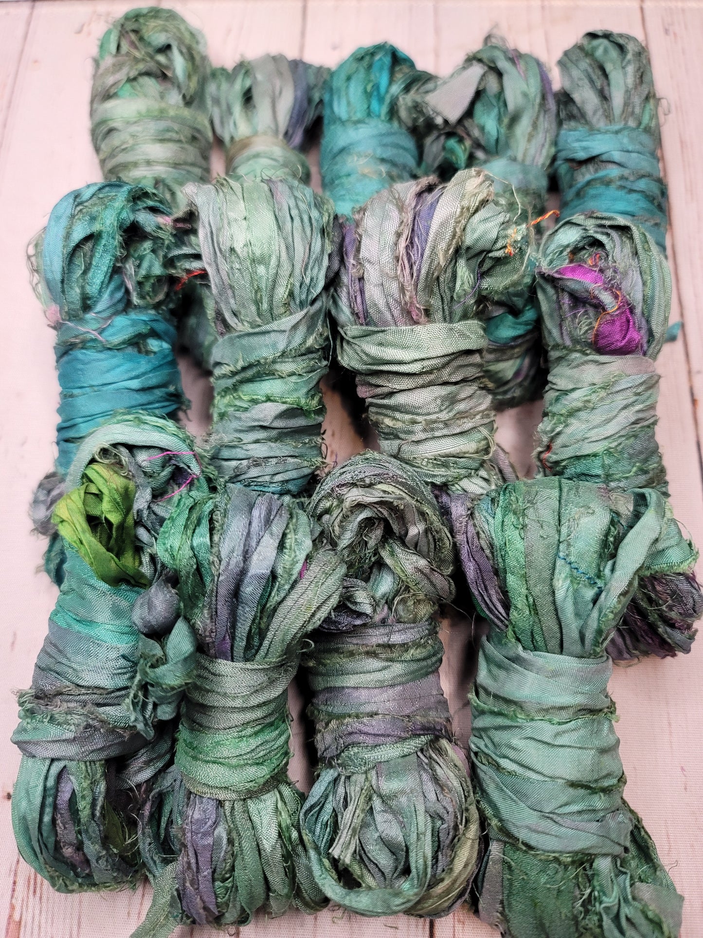 Silk Sari Ribbon 5 Yard Mini Skein Color #023