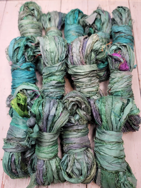 Silk Sari Ribbon 5 Yard Mini Skein Color #023