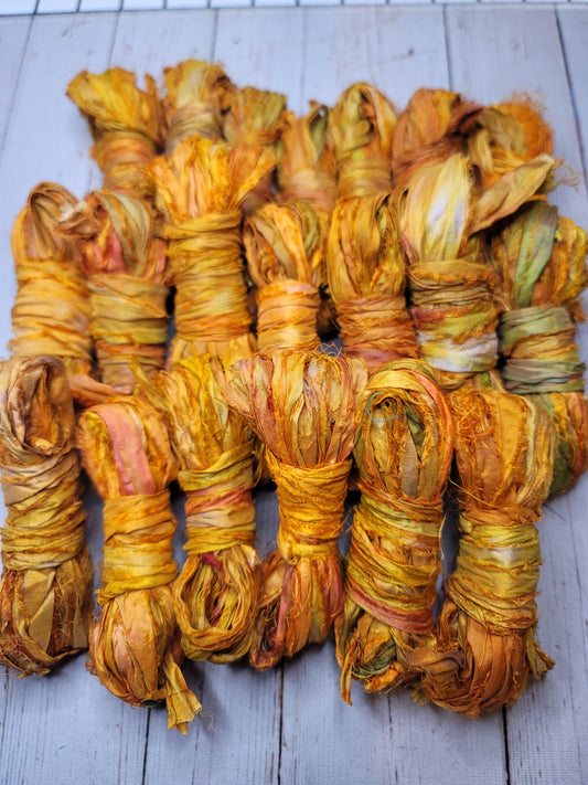Silk Sari Ribbon 5 Yard Mini Skein Color #024