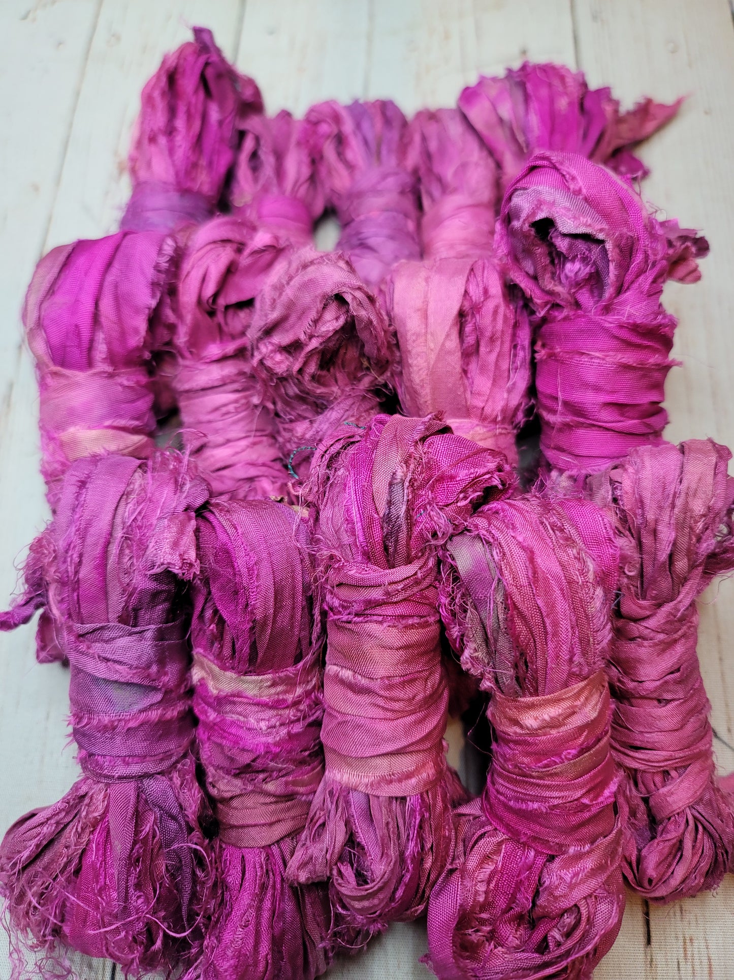 Silk Sari Ribbon 5 Yard Mini Skein Color #081