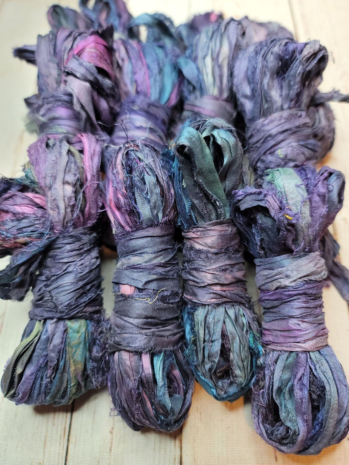 Silk Sari Ribbon 5 Yard Mini Skein Color #082