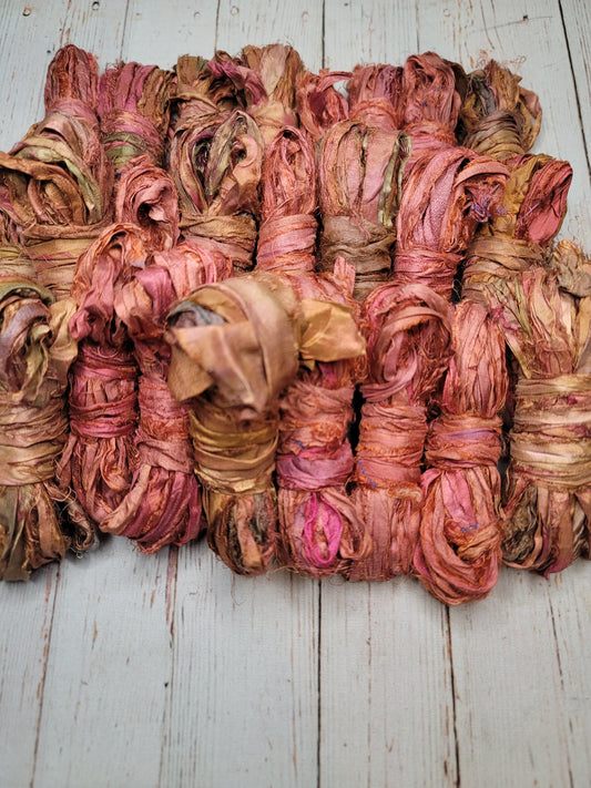 Silk Sari Ribbon 5 Yard Mini Skein Color #006