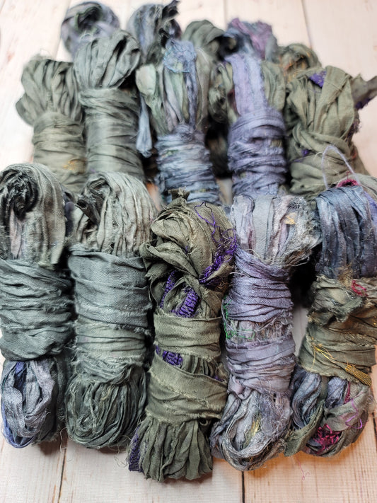 Silk Sari Ribbon 5 Yard Mini Skein Color #097
