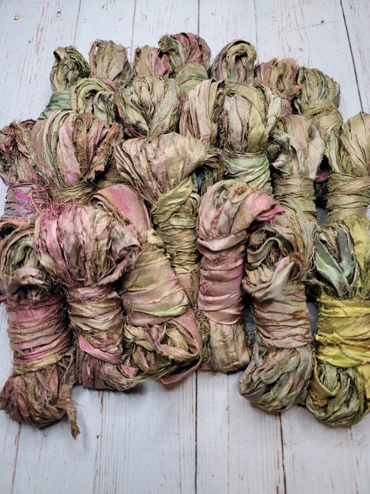 Silk Sari Ribbon 5 Yard Mini Skein Color #013