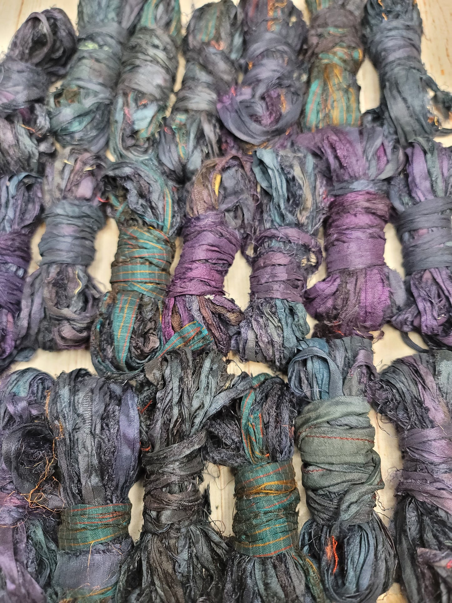 Silk Sari Ribbon 5 Yard Mini Skein Color #002