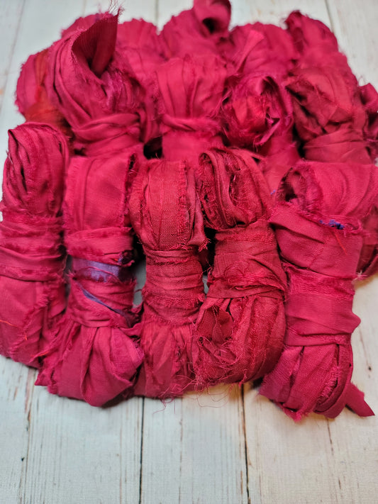 Silk Sari Ribbon 5 Yard Mini Skein Color #076