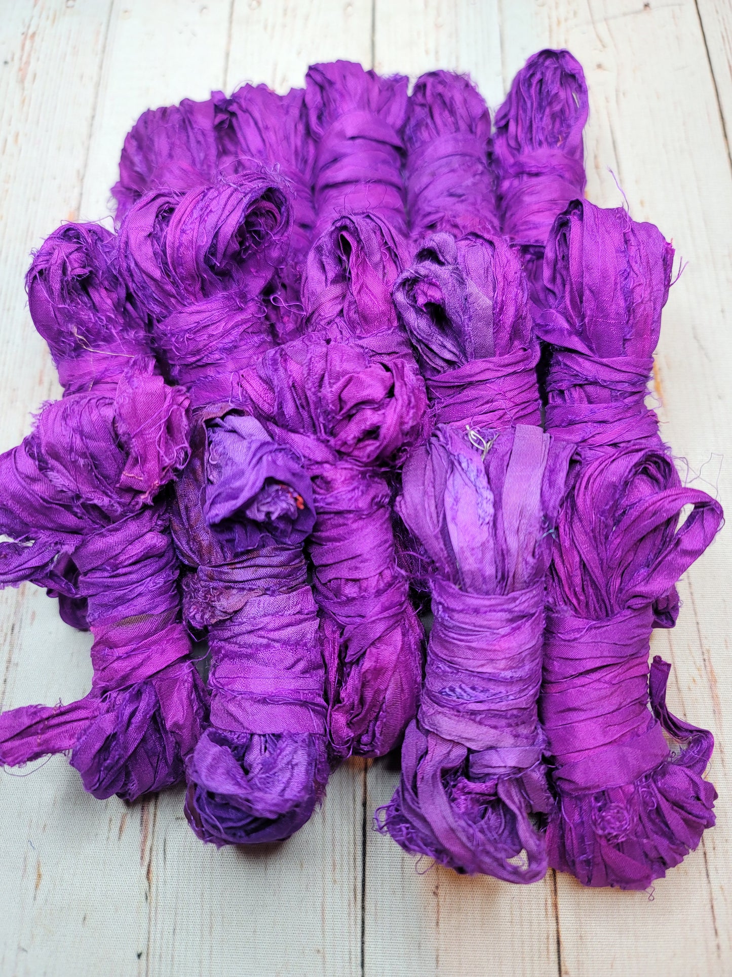 Silk Sari Ribbon 5 Yard Mini Skein Color #054
