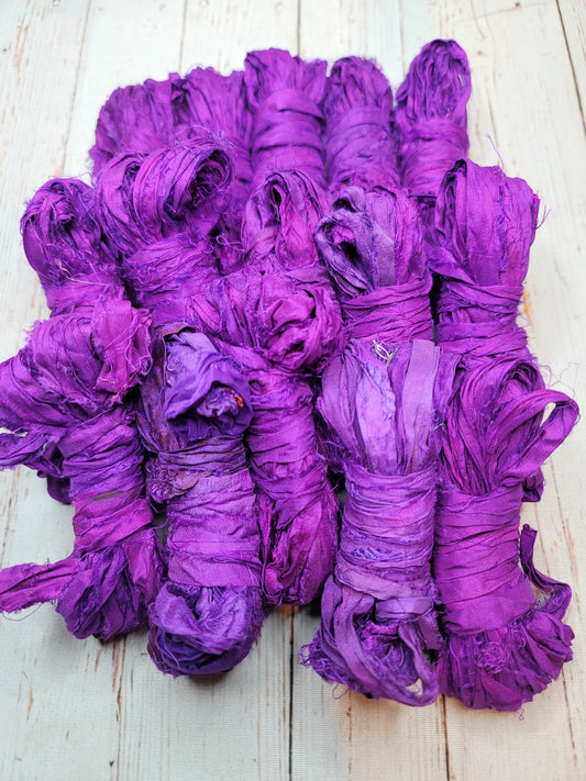 Silk Sari Ribbon 5 Yard Mini Skein Color #054