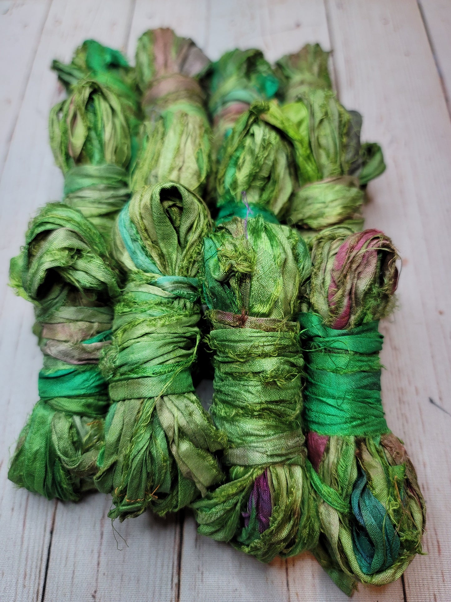 Silk Sari Ribbon 5 Yard Mini Skein Color #093
