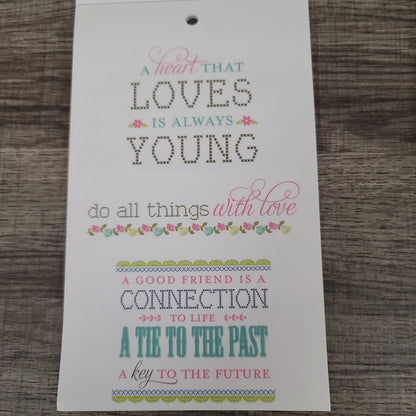 Anna Griffin Hope Chest Vellum Quote Stickers Collection