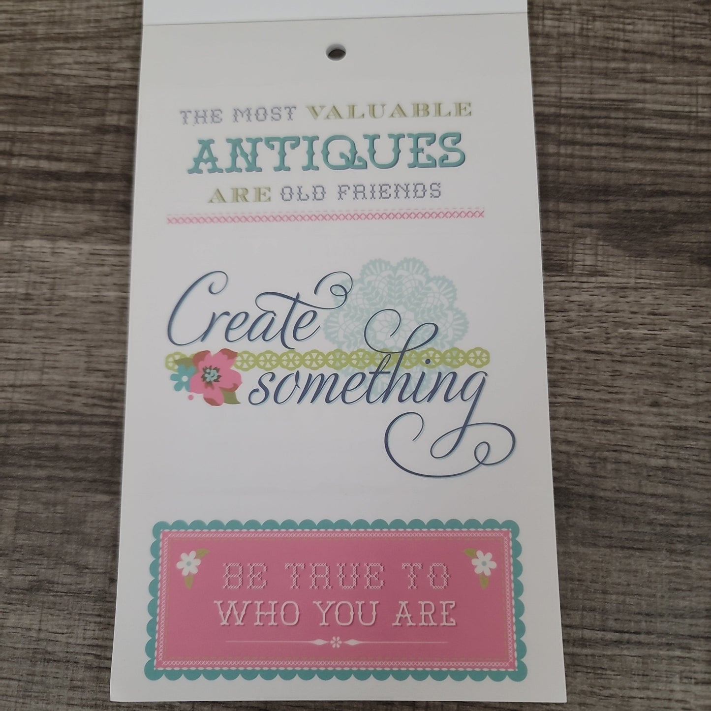 Anna Griffin Hope Chest Vellum Quote Stickers Collection