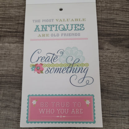 Anna Griffin Hope Chest Vellum Quote Stickers Collection