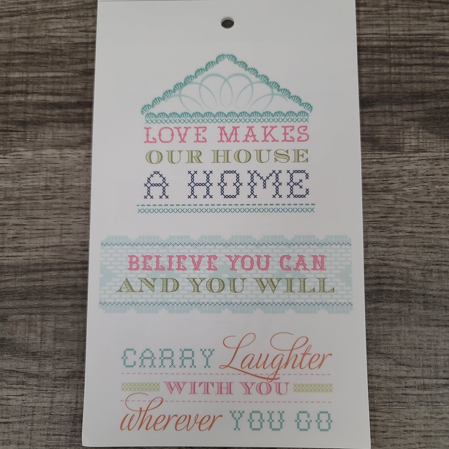 Anna Griffin Hope Chest Vellum Quote Stickers Collection