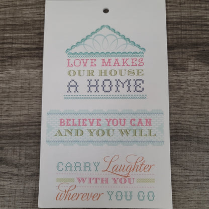 Anna Griffin Hope Chest Vellum Quote Stickers Collection