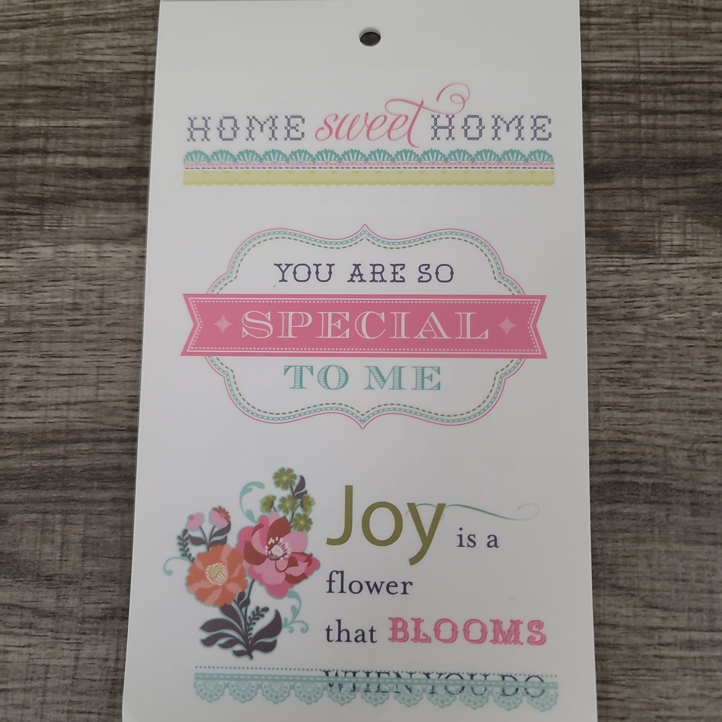 Anna Griffin Hope Chest Vellum Quote Stickers Collection