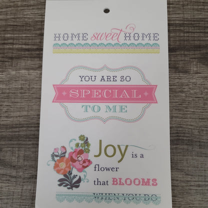 Anna Griffin Hope Chest Vellum Quote Stickers Collection