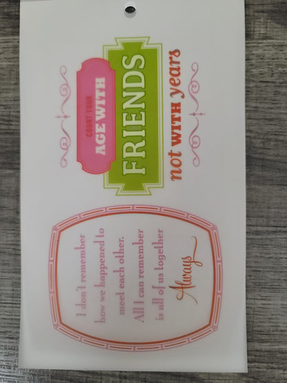 Anna Griffin Carmen Vellum Quotes, 12 Friendship Pages