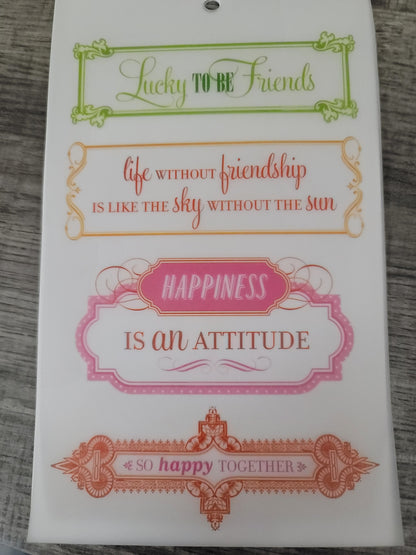 Anna Griffin Carmen Vellum Quotes, 12 Friendship Pages