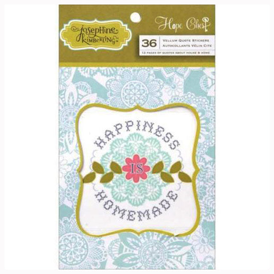 Anna Griffin Hope Chest Vellum Quote Stickers Collection
