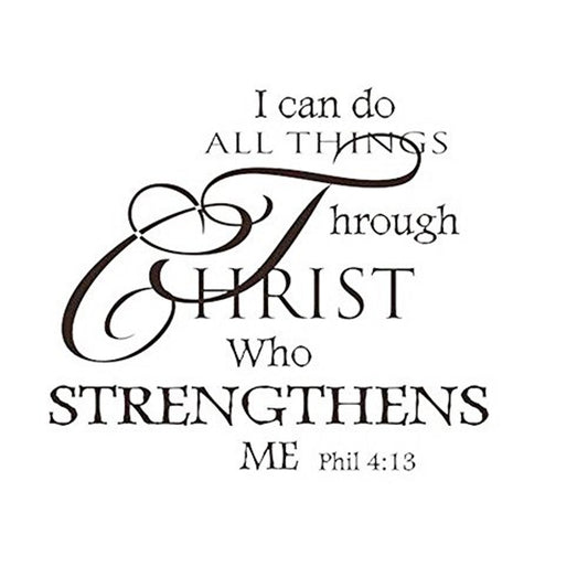 Soledi Wall Decal Stickers - Christ Strengthens Me