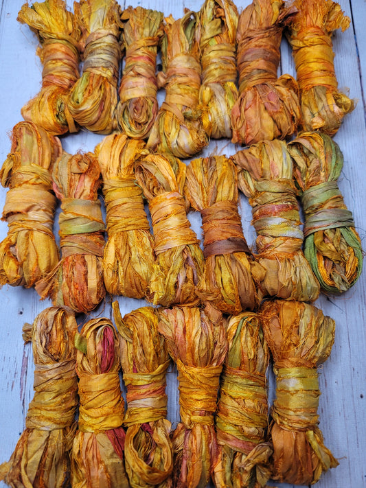 Silk Sari Ribbon 5 Yard Mini Skein Color #024