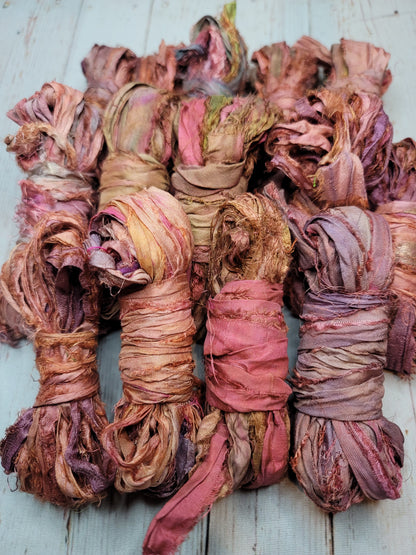 Silk Sari Ribbon 5 Yard Mini Skein Color #057