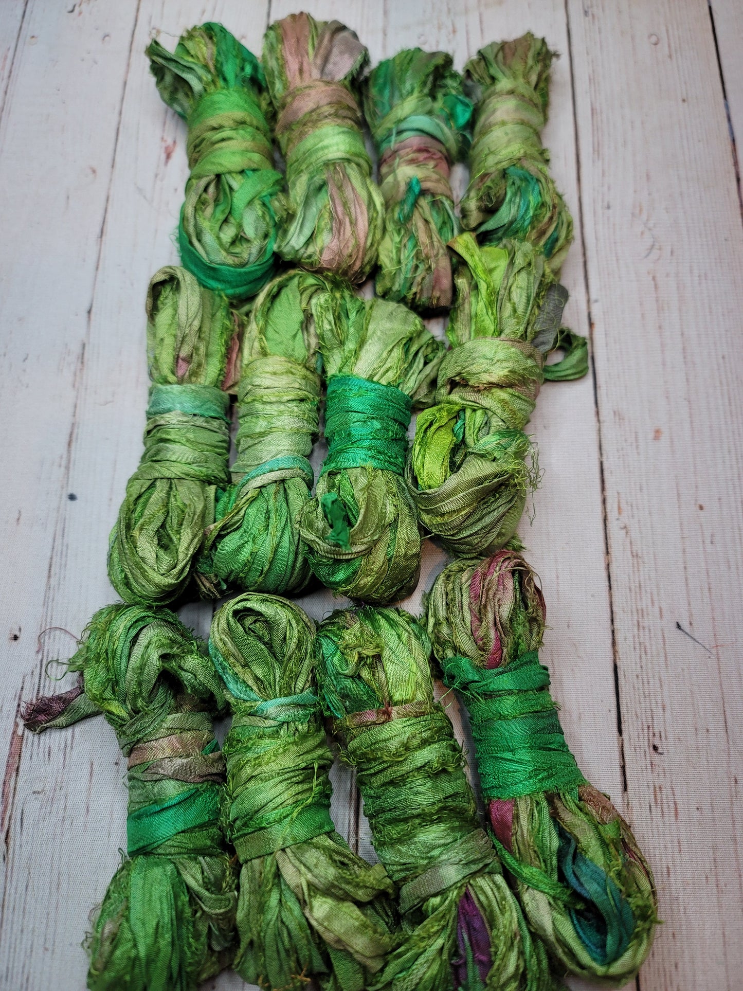 Silk Sari Ribbon 5 Yard Mini Skein Color #093