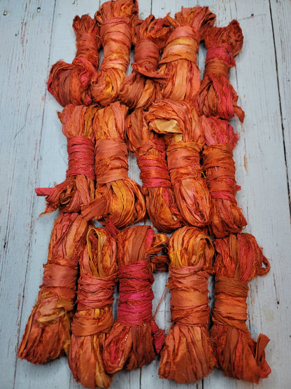 Silk Sari Ribbon 5 Yard Mini Skein Color #062