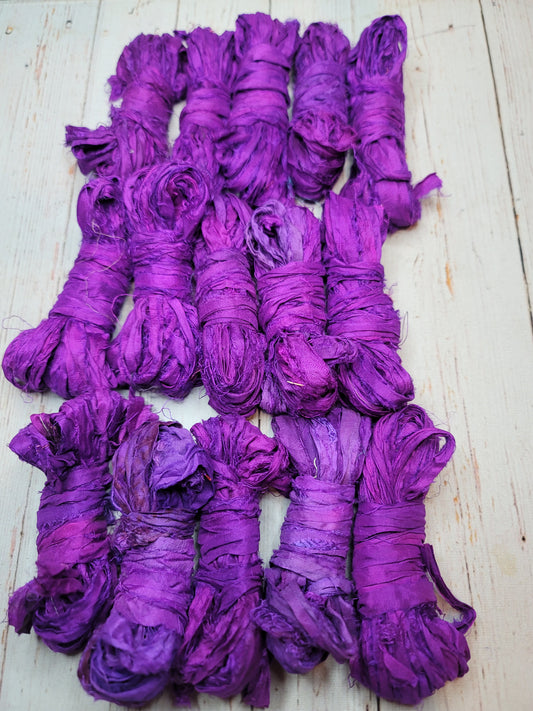 Silk Sari Ribbon 5 Yard Mini Skein Color #054