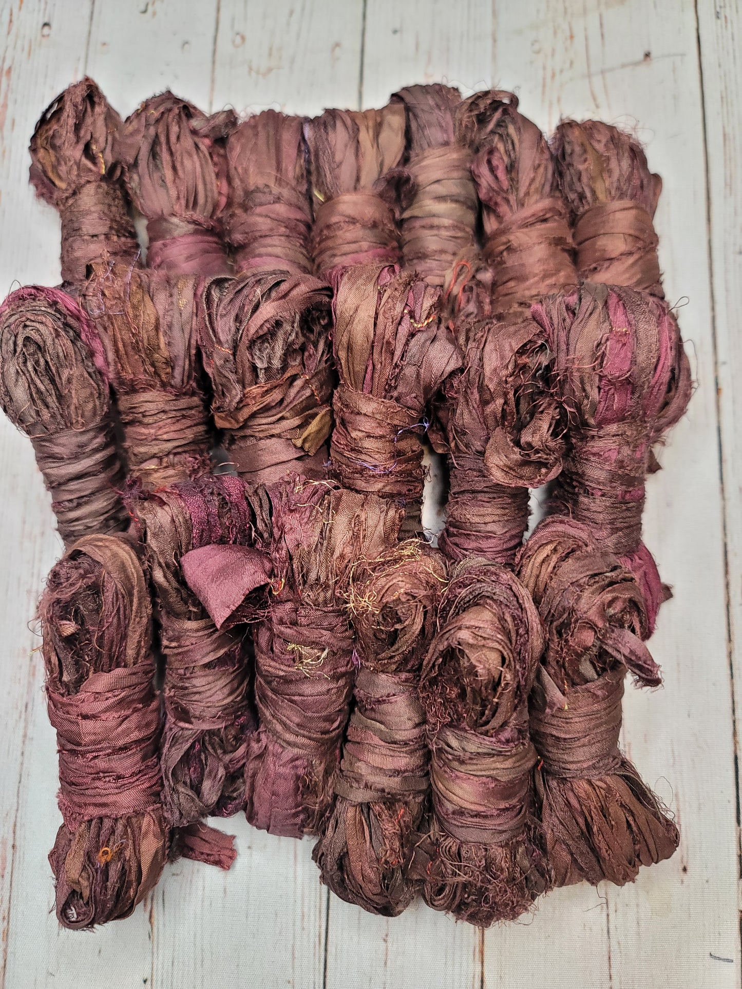 Silk Sari Ribbon 5 Yard Mini Skein Color #020