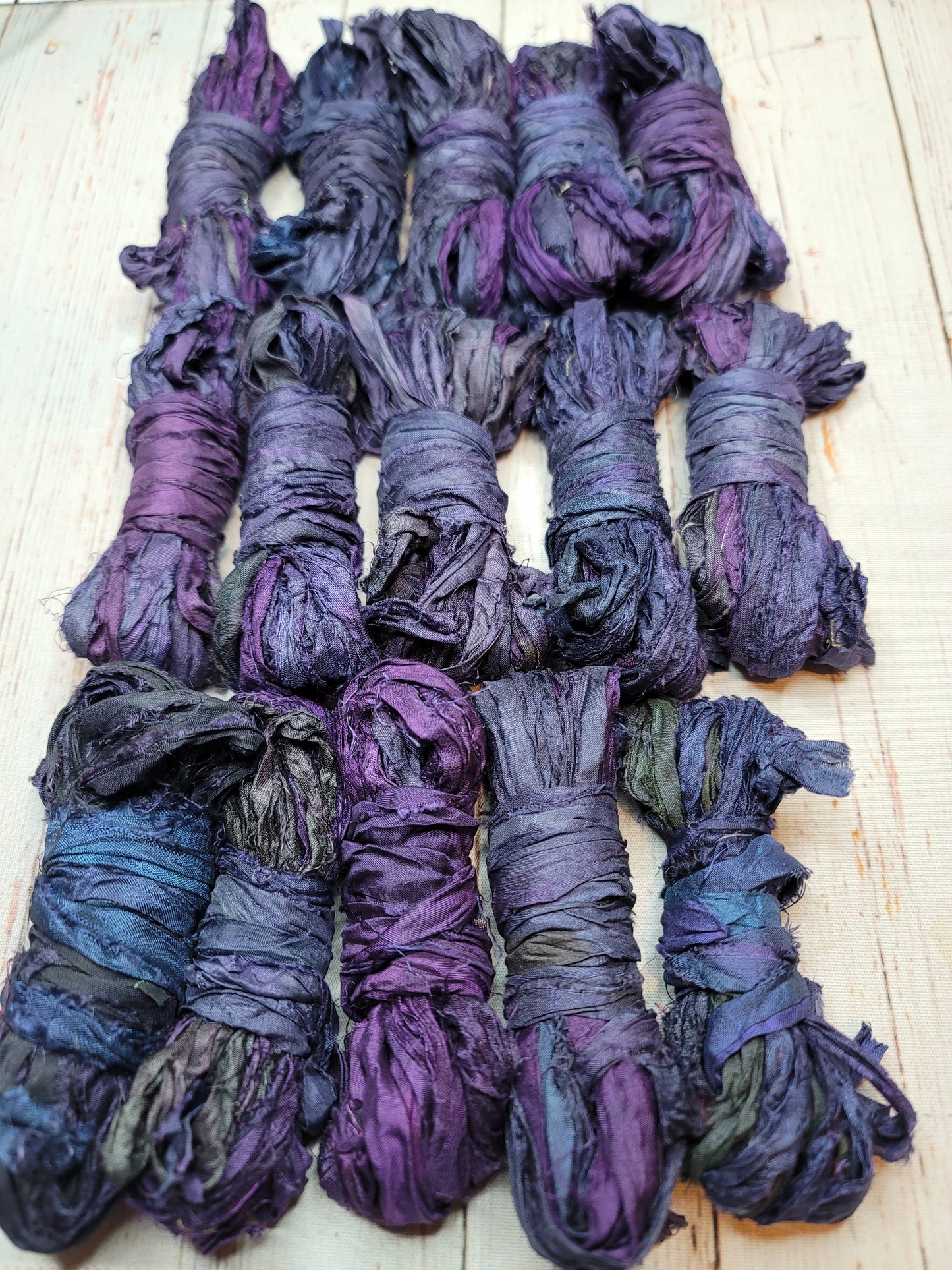 Silk Sari Ribbon 5 Yard Mini Skein Color #074