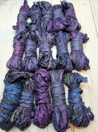 Silk Sari Ribbon 5 Yard Mini Skein Color #074