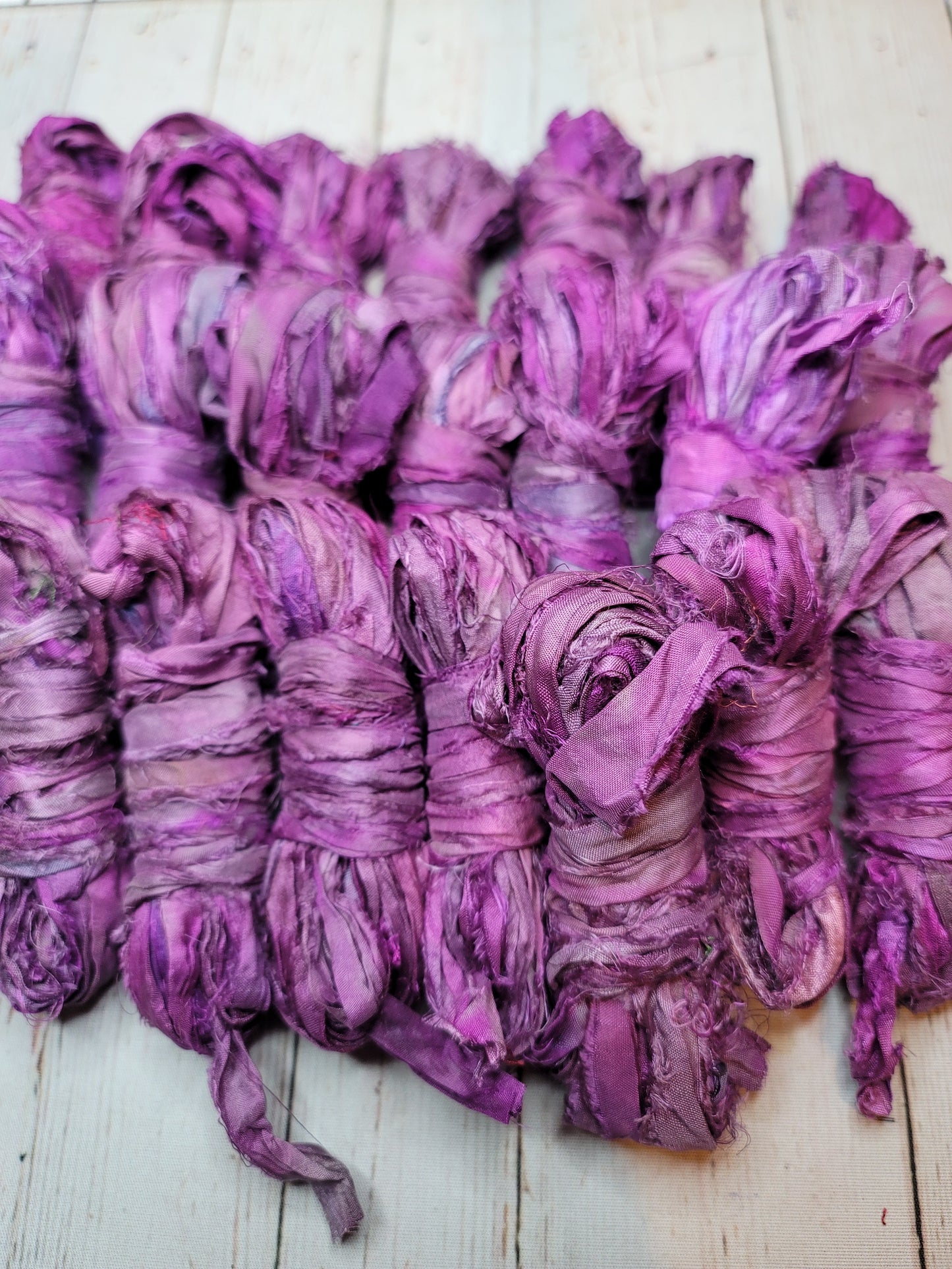Silk Sari Ribbon 5 Yard Mini Skein Color #046