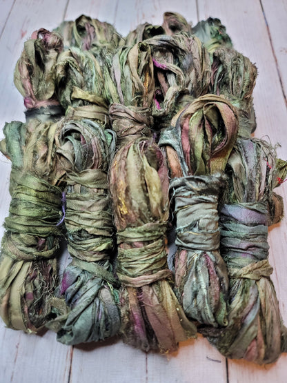 Silk Sari Ribbon 5 Yard Mini Skein Color #094