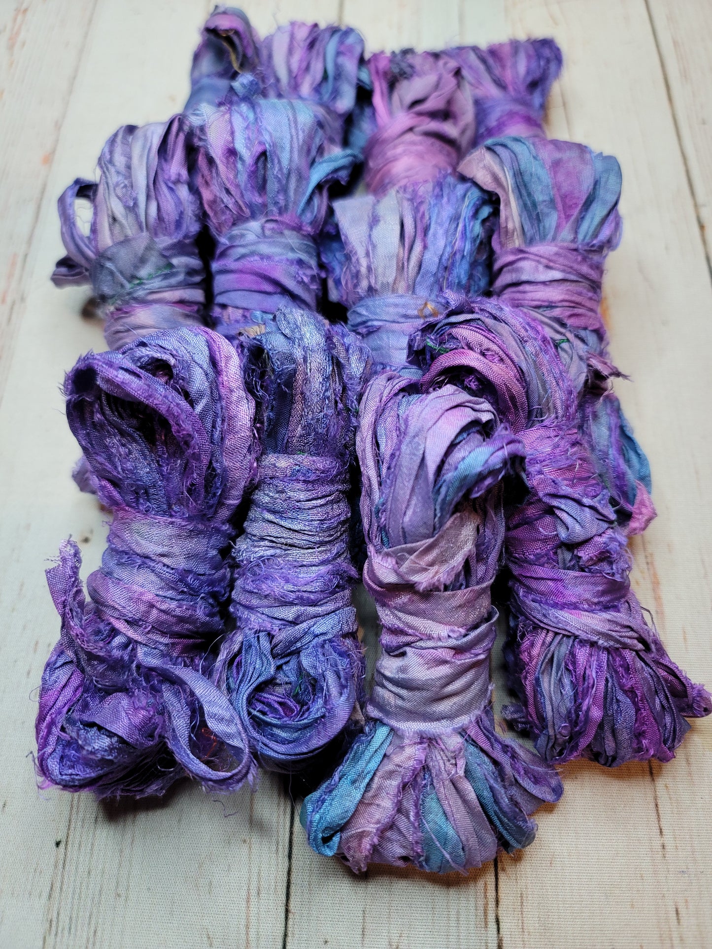 Silk Sari Ribbon 5 Yard Mini Skein Color #079