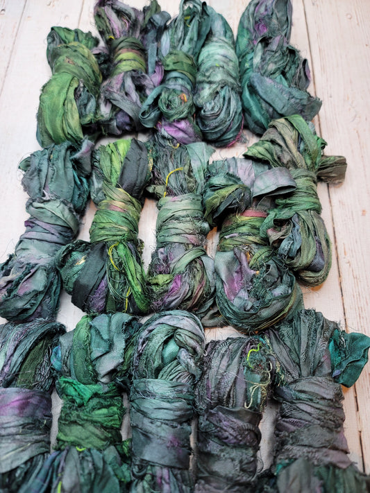 Silk Sari Ribbon 5 Yard Mini Skein Color #087