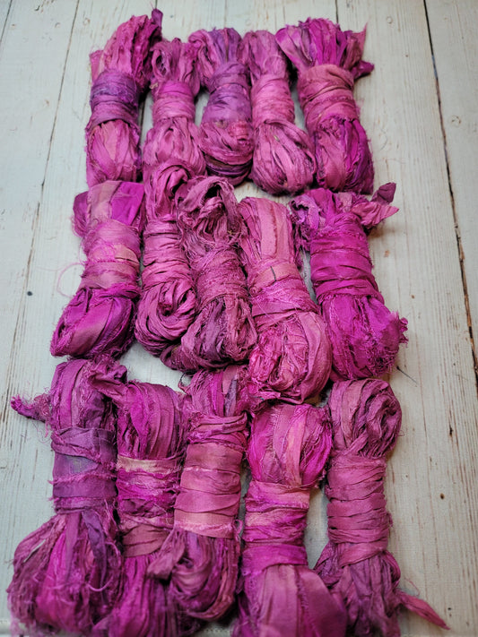 Silk Sari Ribbon 5 Yard Mini Skein Color #081