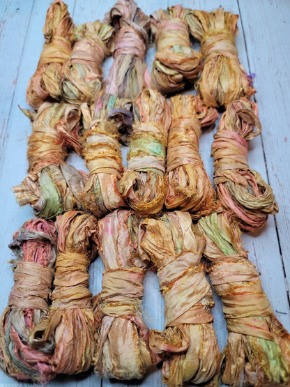 Silk Sari Ribbon 5 Yard Mini Skein Color #078