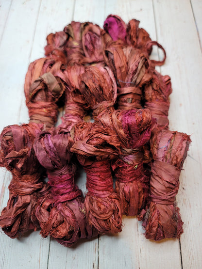 Silk Sari Ribbon 5 Yard Mini Skein Color #084