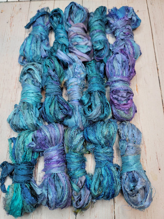 Silk Sari Ribbon 5 Yard Mini Skein Color #041