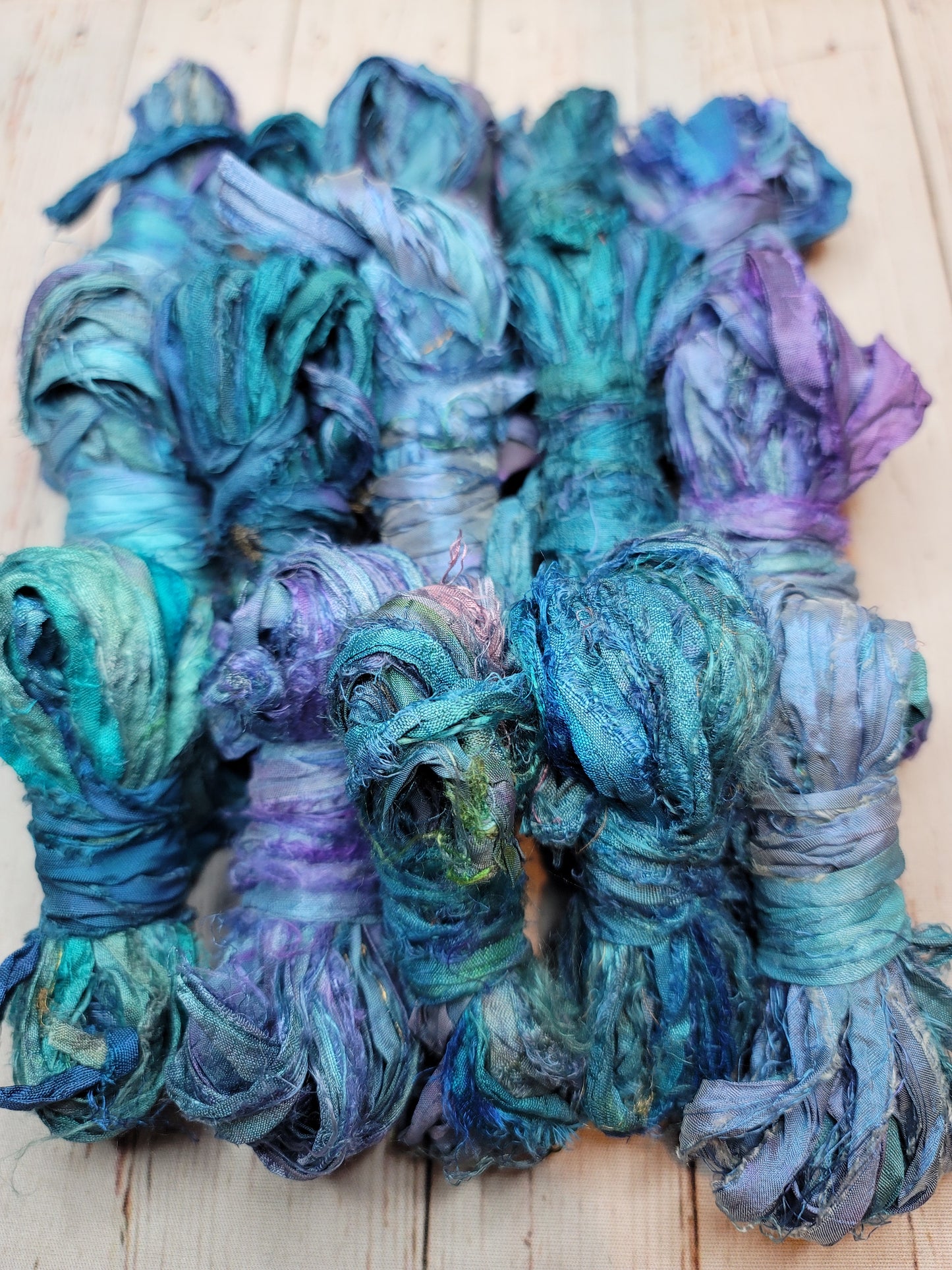 Silk Sari Ribbon 5 Yard Mini Skein Color #041