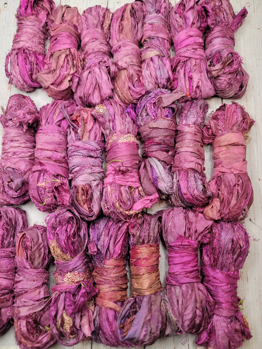 Silk Sari Ribbon 5 Yard Mini Skein Color #022