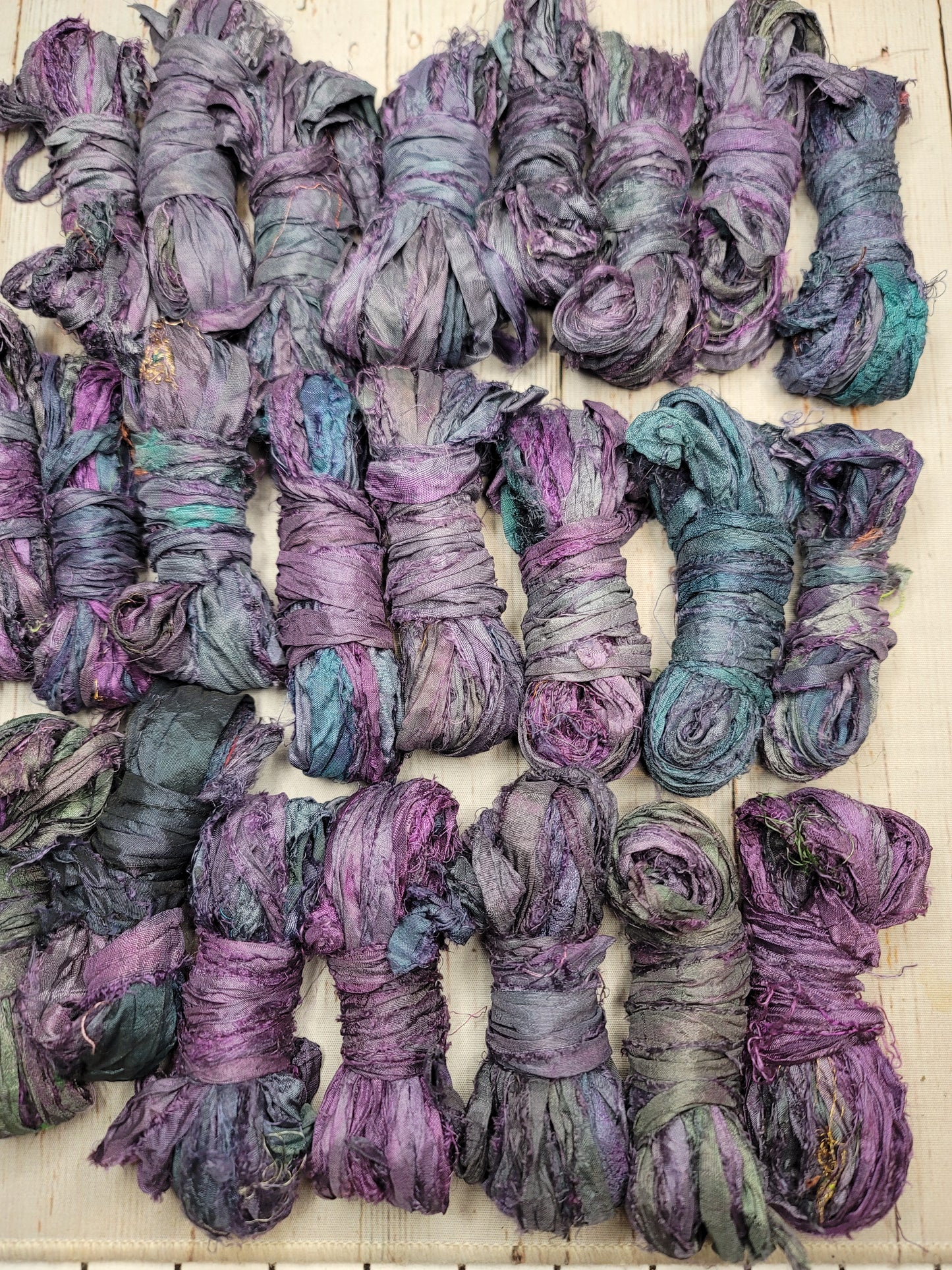 Silk Sari Ribbon 5 Yard Mini Skein Color #008