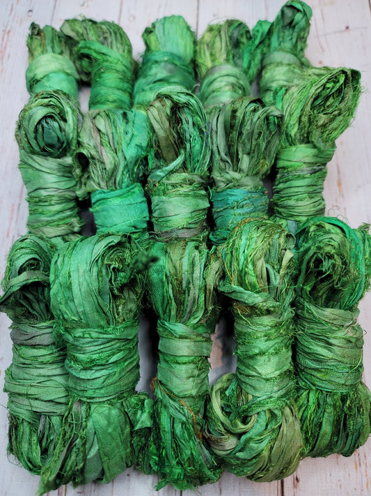Silk Sari Ribbon 5 Yard Mini Skein Color #067