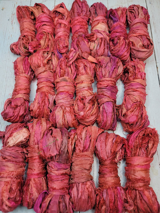 Silk Sari Ribbon 5 Yard Mini Skein Color #033