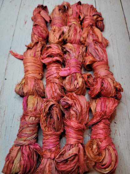 Silk Sari Ribbon 5 Yard Mini Skein Color #086