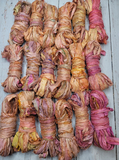 Silk Sari Ribbon 5 Yard Mini Skein Color #016