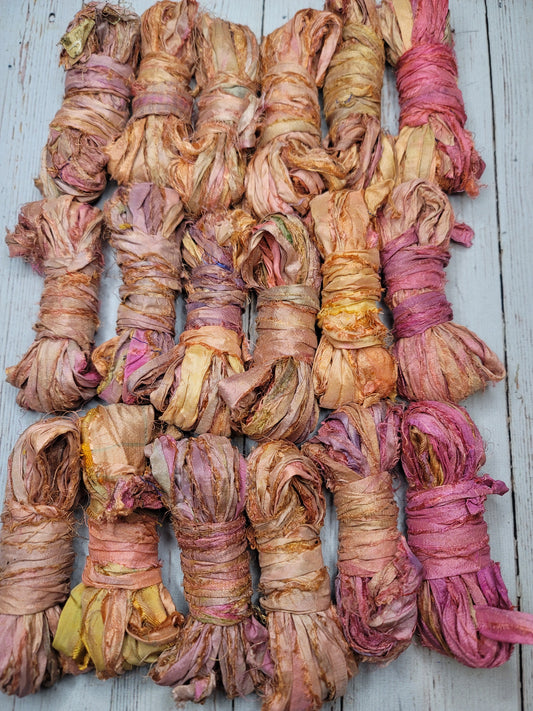 Silk Sari Ribbon 5 Yard Mini Skein Color #016